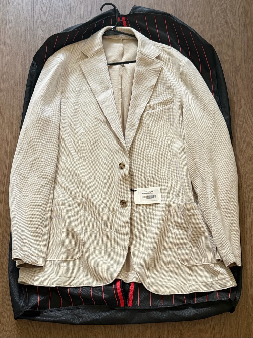 RYE 51 Las Vegas Men’s Beige Sport Coat Blazer Size 46 NWT - Retail Price $598